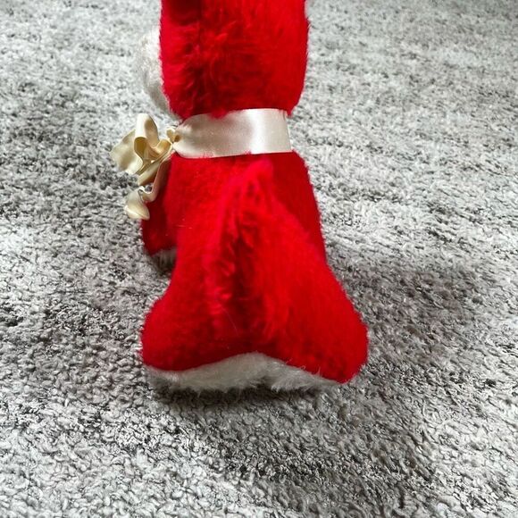 Commonwealth of Pennsylvania Red White Plush Puppy Stuffed Animal VTG 50s 7" - Picture 6 of 9